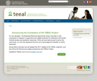 Teeal.org(The Essential Electronic Agricultural Library) Screenshot