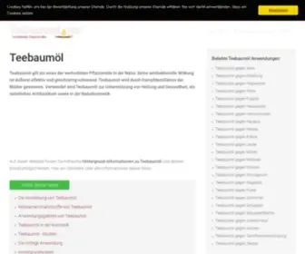 Teebaumoel.net(Teebaumöl) Screenshot