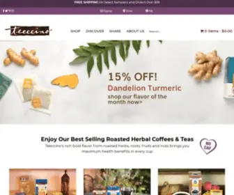 Teeccino.com(Teeccino Herbal Coffee & Herbal Teas) Screenshot