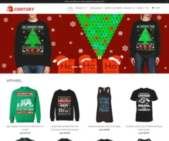 Teecentury.com(Personalized Gifts T) Screenshot