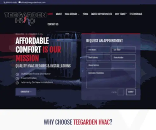 Teegardenhvac.com(Teegardenhvac) Screenshot