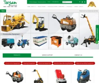 Teejanequipment.com Screenshot