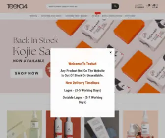 Teeka4.com(Best Online Skincare Store In Lagos Nigeria) Screenshot