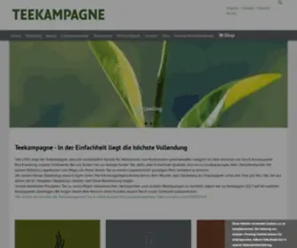 Teekampagne.de(Jetzt fair gehandelten Bio Tee bestellen) Screenshot