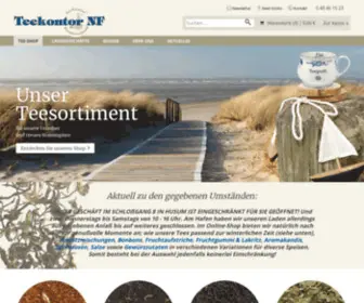Teekontor-NF.de(Tee und Geschenke aus Nordfriesland) Screenshot