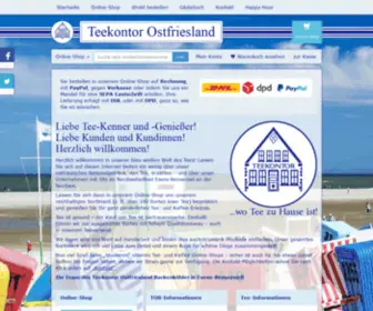 Teekontor-Ostfriesland.de(Tee aus Ostfriesland online einkaufen im Teekontor Ostfriesland) Screenshot