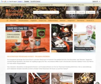 Teeladen-Herzberg.de(Günstiger Teeshop mit großer Auswahl) Screenshot