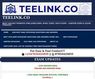 Teelink.co(BEST ONLINE WEBSITE FOR JAMB EXPO) Screenshot