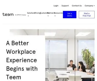 Teem.com(Workplace Software and Workplace Technology) Screenshot