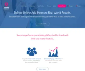 Teemo.co(Location-Based Advertising & Marketing Platform) Screenshot