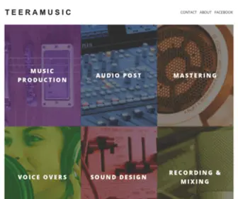 Teeramusic.com(Teera Music Recording Studio) Screenshot