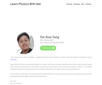 Teesphysics.space(PhD Physics Tutor) Screenshot