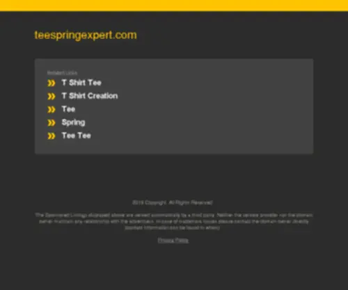 Teespringexpert.com(Teespring Expert) Screenshot