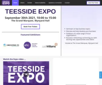 Teessideexpo.co.uk(Business Exhibition in the Tees Valley) Screenshot