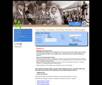 Teesvalley-Indexes.co.uk(Tees Valley Indexes) Screenshot