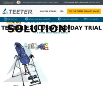 Teetertv.com(Teeter Hang Ups Inversion Table) Screenshot