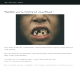 Teethfallingoutdream.com(Teethfallingoutdream) Screenshot