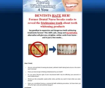 Teethwhitening4You.com(How to Whiten Your Teeth Easily) Screenshot