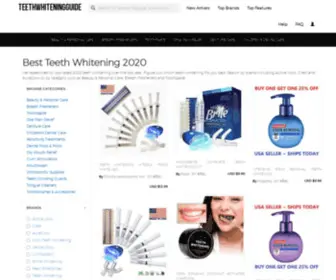 Teethwhiteningguide.biz(Teeth Whitening Reviews and Best Deals) Screenshot