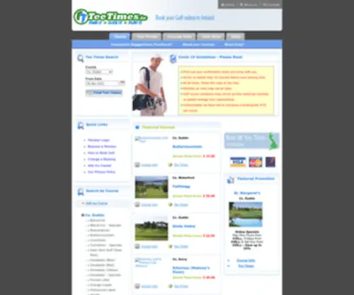 Teetimes.ie(Book your Golf in Ireland) Screenshot