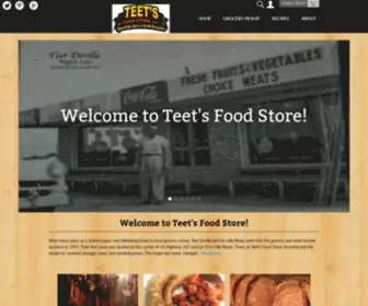 TeetsfoodStore.com(Teet's Food Store) Screenshot