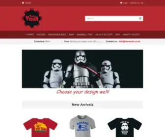 Teevault.co.uk(Geeky Clothing & Accessories) Screenshot