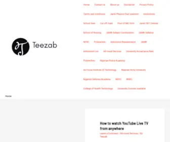 Teezab.com.ng(An Educational Website) Screenshot