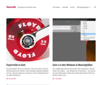 Teezeh.de(Das Blog von Thomas Cloer) Screenshot