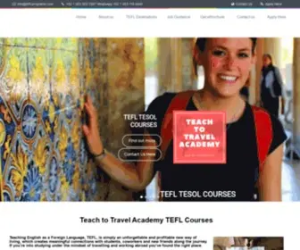 Tefl-Programs.com(TEFL Courses by Teach to Travel Academy) Screenshot