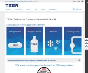 Tega.de(Technische Gase und Gasetechnik GmbH) Screenshot