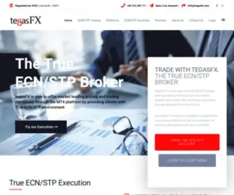 Tegasfx.com(The True ECN/STP Broker) Screenshot