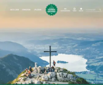 Tegernsee-SChliersee.de(Urlaub Oberbayern in der Alpenregion Tegernsee Schliersee) Screenshot