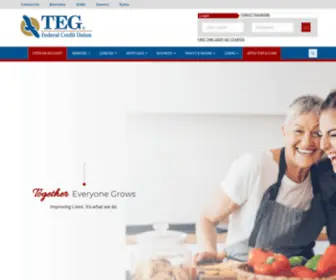 Tegfcu.org(TEG Federal Credit Union) Screenshot