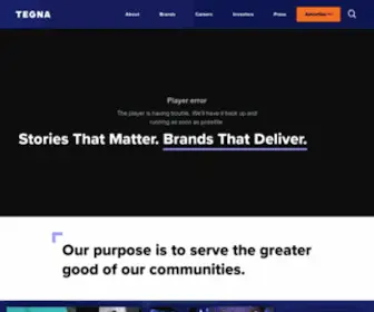 Tegna.com(Our purpose) Screenshot