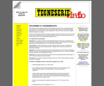 Tegneserie.info(Startside) Screenshot