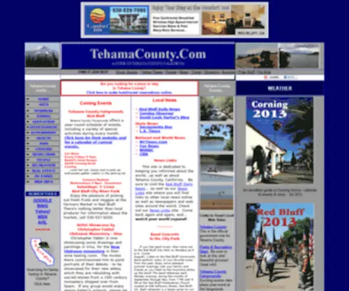 Tehamacounty.com(Tehama County) Screenshot