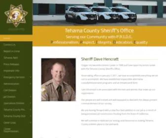 Tehamaso.org(Tehama County Law Enforcement) Screenshot