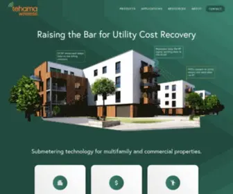 Tehamawireless.com(Wireless AMR Submetering Technology for Multifamily and Commercial Property Management) Screenshot