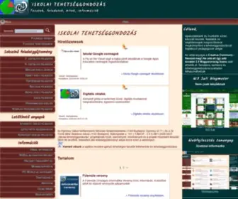 Tehetseggondozas.hu(ISKOLAI TEHETSÉGGONDOZÁS) Screenshot