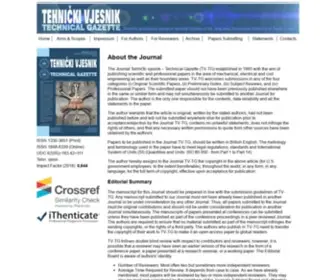 Tehnicki-Vjesnik.com(Tehnički Vjesnik) Screenshot