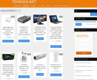 Tehnika.net(Najnovejši računalniški in tehnični izdelki za dom in pisarno) Screenshot