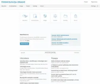 Tehnologijahrane.com(Tehnologija hrane) Screenshot