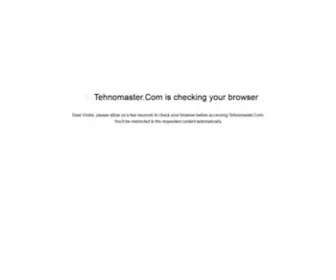 Tehnomaster.com(Checking Your Browser) Screenshot