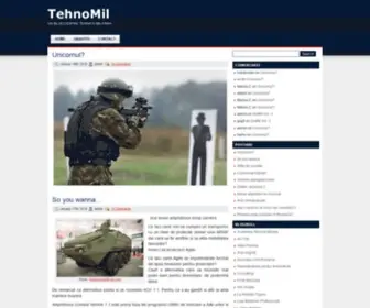 Tehnomil.net(Un blog despre tehnica militara) Screenshot