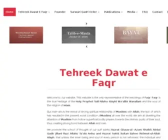 Tehreekdawatefaqr.net(Tehreek Dawat e Faqr) Screenshot
