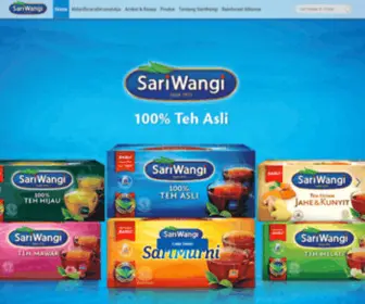 Tehsariwangi.com(Mari Bicara dengan Sariwangi Teh Celup Manis) Screenshot