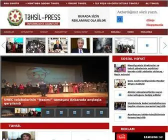 Tehsil-Press.az(TEHSIL-PRESS Agentliyi) Screenshot