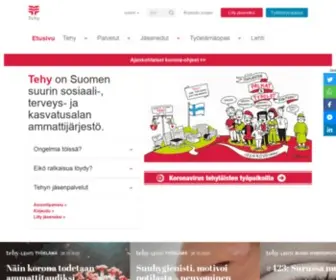 Tehy.fi(Tehy on Suomen suurin sosiaali) Screenshot
