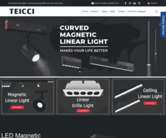 Teiccilighting.com(Commercial track lighting) Screenshot