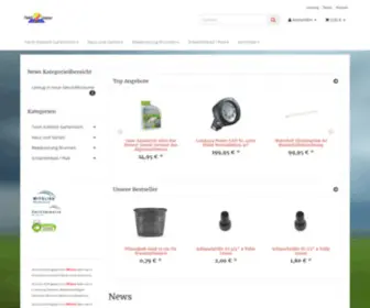 Teich-Center.com(Teich Center GmbH Die Teich und Garten Techniker Ladenlokal und Versa) Screenshot